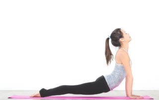 yoga white background