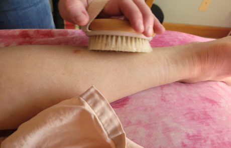 Dry Brushing Leg