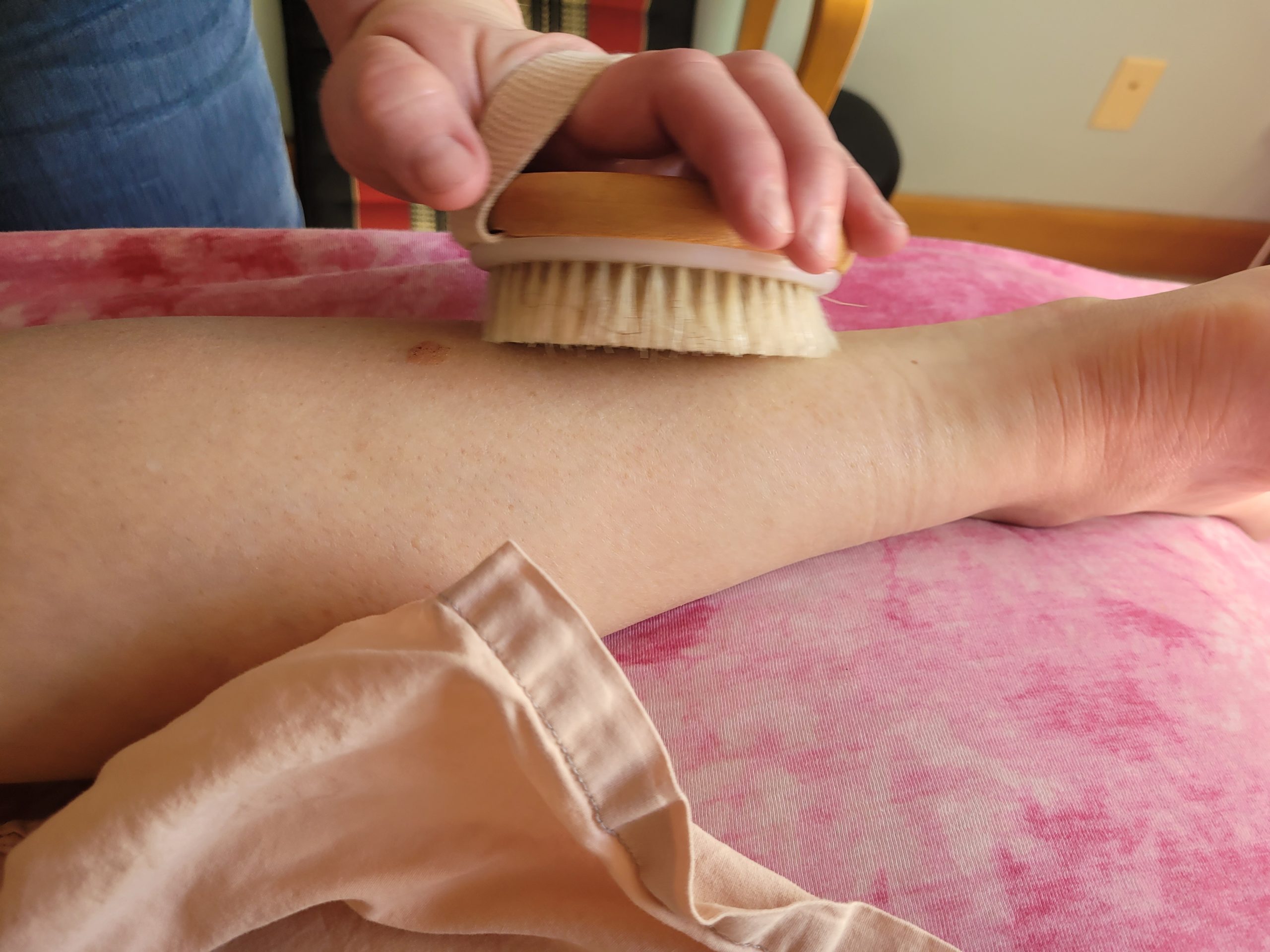 Dry Brushing Leg
