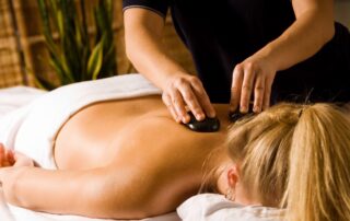 Hot stone therapy