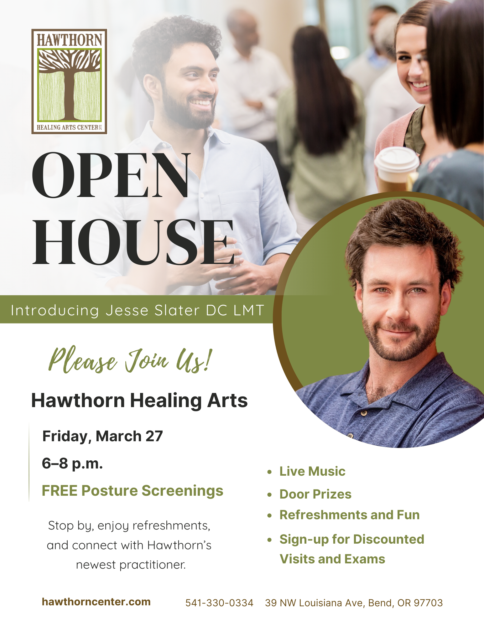 Hawthorn Healing Arts Center is welcoming a new practitioner this spring, and the community is invited to stop by, meet him, and learn more about a hands-on approach to chiropractic care that blends joint adjustments with targeted muscle work.