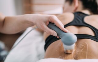When ultrasound is applied, a conductive gel helps transmit the sound waves through the skin and into deeper structures like tendons, ligaments, and fascia. These tissues tend to absorb the energy more readily than others, which is why ultrasound is often used in musculoskeletal rehabilitation.